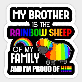 LGBT Gay Pride My Brother Is Sheep of Family Sticker